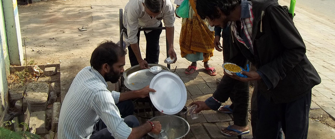 Sadvichar Parivar Community Service activity free meal